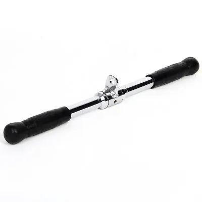 50cm Gym Fitnes Pull Down Bar Stick Rowing Pulldown Bar Handel Pegangan Gym Fitnes Straight Handle Tricep Rope Alat fitness