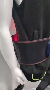 Infrared Heating Waist Belt 660nm Red Light 850nm 3-Level Temperature Control Wireless Belt for Waist and Abdomen Home Use