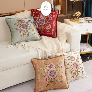 EvyThing Sarung bantal Sofa Mewah kualitas PREMIUM IMPOR 48x48CM