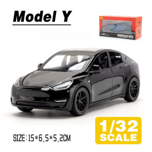 LEO 1:32 Tesla Model Y Diecast Model Car Alloy Cars Toys Collection Gift For Kids Boy Girl