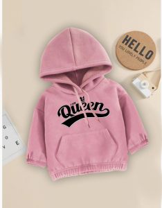 sweater hoodie anak sablon tulisan Qween untuk anak usia 2-10 tahun bahan nyaman tebal tidak luntur ANAK perempuan