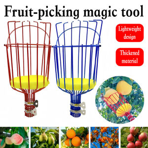 Fruit Picker Basket Plucking Mango Papaya Plucker Catcher High Picking Tool Gardening picking Tools tree Leaf Picker Garden Tool Picking Fruit Pemetik Buah
