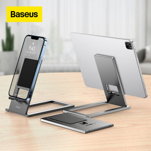 【Local Stock-48 hours shipped】Baseus Foldable Metal Desktop Holder For iPad Pro 2021 2020 iphone Tablet Desktop Stand Notebook Stand Laptop Support