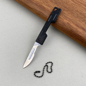 Móc khóa dao rọc giấy chất liệu hợp kim Titanium