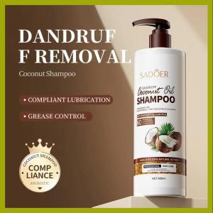 SADOER Coconut Oil Shampoo Deep Cleaning Get Rid of Dandruff Repair Damage Moisturizing Shampoo