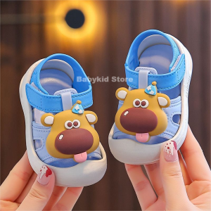 รองเท้าเด็ก รองเท้าแตะ รองเท้าแฟร์ชั่น พื้นนิ่ม ลายน่ารัก เด็กรองเท้าแตะผู้ชายฤดูร้อนนอกสวมป้องกันการลื่นไถลป้องกันการเตะเท้าเด็กเล็กเด็กวัยหัดเดินรองเท้าแตะสำหรับสาว ๆ