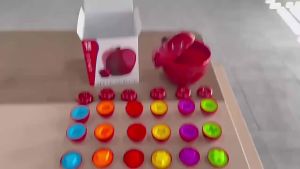 Childrens Educational Matching Apple Game   Color classification cognitive matching smart eggs  STEM Matching egg toy
