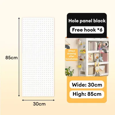 NINI Punch-free Hole Board Pegboard Organizer | Wall Mounted Tool Storage Rack | Kitchen Punch-free Hanging Panel | Desk Hole Board Organizer