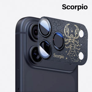 Creative 12 Constellation Pattern Phone Camera Protector For iPhone 17 Pro Max Full Lens Cover For iPhone 17 Pro Max Metal+Tempered Glass Protective Film