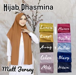 Jilbab Phasmina JUMBO pad wanita dewasa matt Jersey//Hijab phasmina JUMBO pad matt jersey