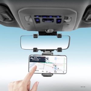 CAR Holder HD51 Car mount kaca spion mobil penyangga dudukan HP dengan holder U 360 rotasi HD-51