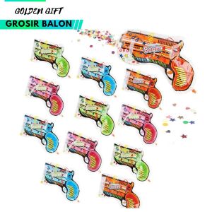 balon pistol balon ulang tahun dekorasi ulang tahun balon Confetti Gun/ Pistol Confetti/ Pistol Popper