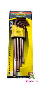 Kunci L Ballpoint 9 Set Panjang FREED - Rose Gold