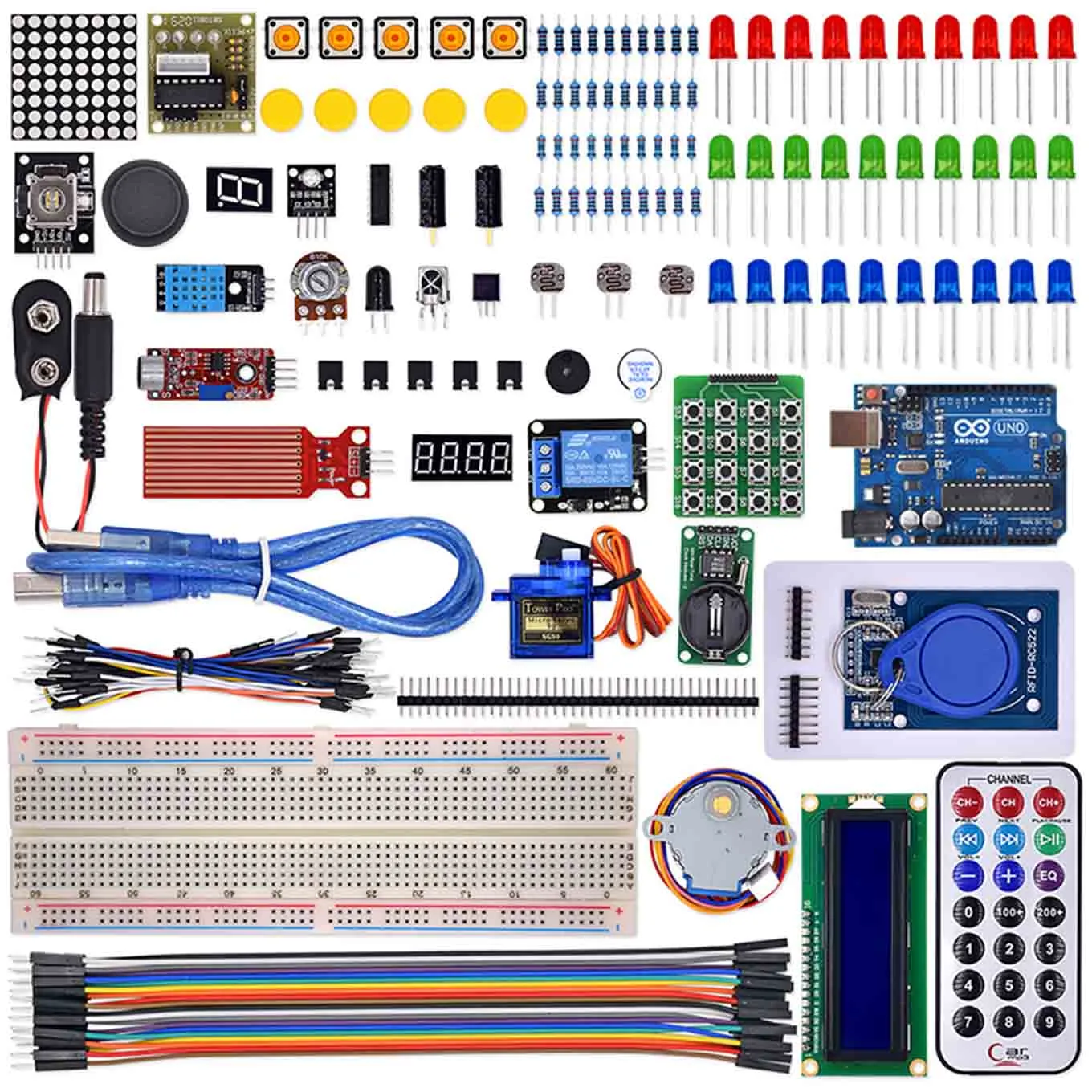 Circuitrocks UNO Advanced Upgraded Starter Kit v5 For Hard Plastic Case ...