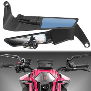 Motorcycle Rearview Mirrors Universal 10mm 8mm Side Mirrors for Cars and Motorcycles with Durable Construction