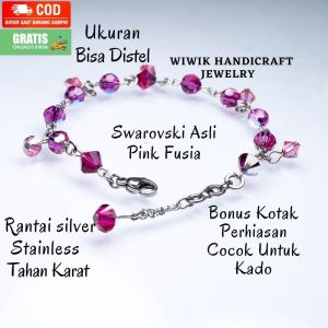 Gelang Tangan Wanita Swarovski & Aksesoris Wanita Elegan