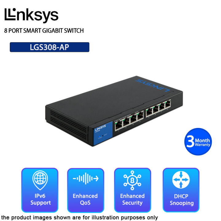 Switch PoE Gigabit Ethernet a 8 porte con passthrough PoE I-SWHUB