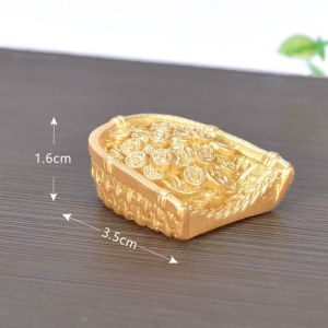 okdeals01 cny decoration 2026 新年装饰品摆件 Creative Festive Gourd Boat Decoration Crafts Decor Resin Wealth Rolling Micro Landscape New Year Decorations Figurine Auspicious Ornaments Small Ornament Fortune Trinkets