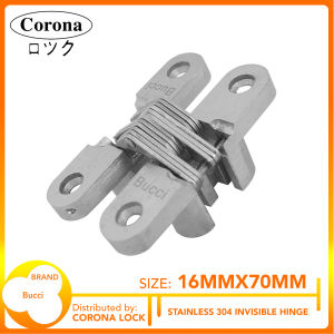 Stainless 304 Invisible Hinge for 25-30mm Thickness Door (1 pair)