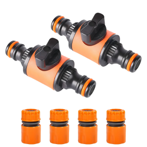 Quick Release Hose Connector and Fitting Connector for Garden Hose Pipe Valved Garden Hose Pipe Shut Off Valved