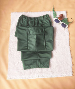 [TERLARIS] CARGO WANITA HIGHWAIST KOREAN LOOSE CELANA KARGO PANJANG LOTTO ELVANA