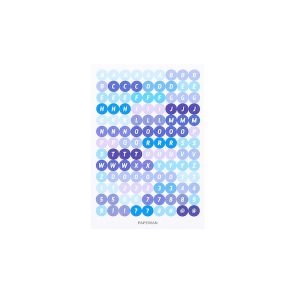 BW-C1121 Stiker Alphabet Huruf Angka Deco Aesthetic Dekorasi Buku Jurnal Sticker DIY Scrapbook Diary