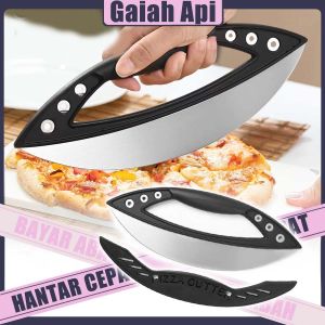 NEW!Pro Pizza Cutting Wheel Ergonomic Steel Blade Herb Slicer Bakery Essential Tool