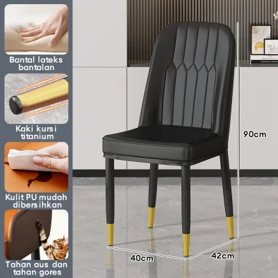 BMZAR Meja Makan Minimalis Meja Makan Set 4 Kursi Meja Makan Aesthetic Murah Modern