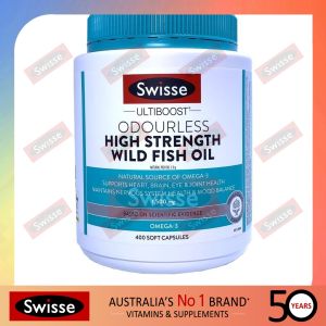 SWISSE Ultiboost Odourless High Strength Wild Fish Oil 1500MG (400 capsules)