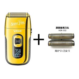 VGR332 Rechargeable Shaver Razor  LED LCD Digital Display High Power Bald Head Hair Clipper Hair Trimmer