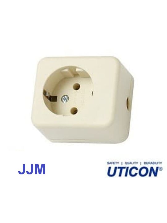 Uticon Socket Stop Kontak UTICON 1-2-3-4-5-6 Lubang Soket tanpa kabel Listrik ...