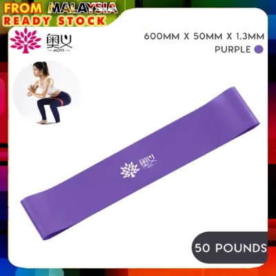 AOYI 10/20/30/50 Pounds Yoga Pull Rope Elastic Band Fitness Mini Band Loop Stretching Muscle Training Exercise Resistance Band
