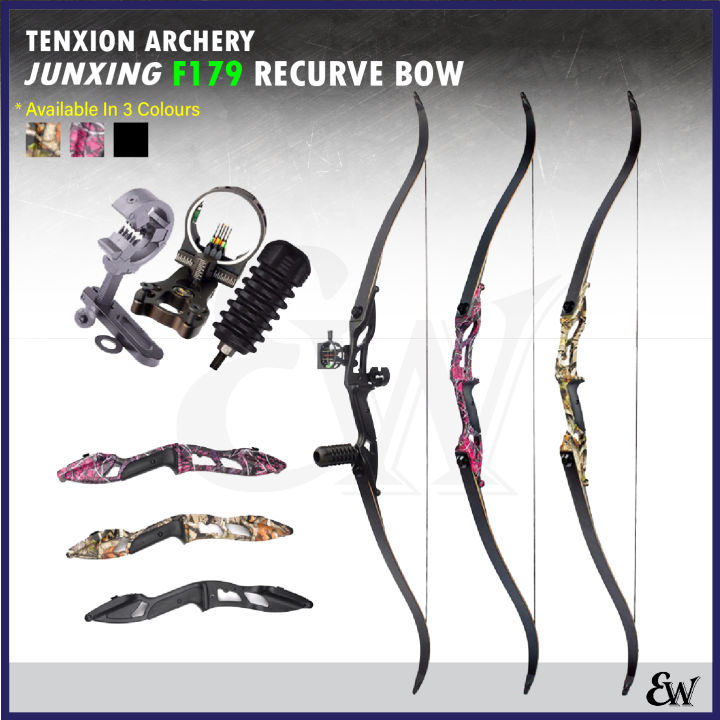 TenXion Archery JunXing F179 Recurve Bow Busur Anak Panah Memanah