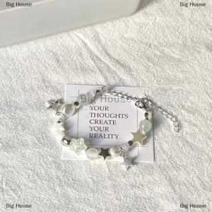 [COD] Big House สร้อยข้อมือลูกปัดรูปดาวห้าแฉกสุดหรูสำหรับผู้หญิงผู้ชายสร้อยข้อมือคู่รักแบบหวานๆปรับได้ของขวัญ