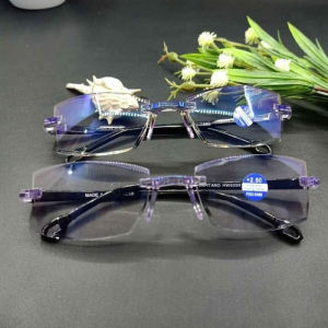 Best Sale !! Kacamata Baca Plus Double Fokus Baca Dan Jalan Anti Radiasi Ulltra Blueray UV400 Lensa Kriptok Pria Wanita kacamata autofokus rabun dekat kacamata ajaib