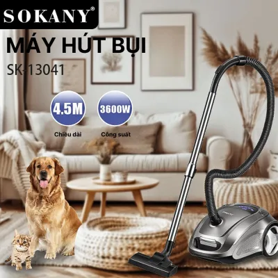 Máy hút bụi cầm tay gia đình LUMABELLA LB-63014 SOKANY SK-13041 với lực hút lên đến 22.000Pa có màn hình LCD vô cùng tiện ích - HÀNG CHÍNH HÃNG