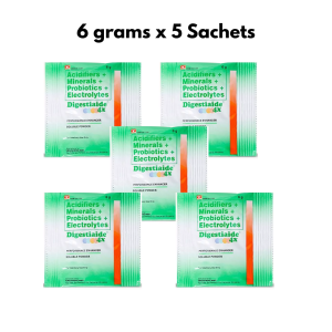 Digestiaide 4X Soluble Powder for Pigs All-Natural 6g pack of 5 Digestiaide 4X Soluble Powder 6g - 1 sachet