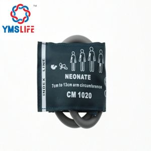 Reusable 7-13CM Blood Pressure Cuff Single Tube NIBP Cuff with Bladder Green Nylon Blood Pressure Cuff for Blood Pressure Monitor(CM-1020S-01)