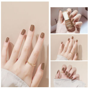 New Nail Polish Fine Flash No-Naking Nail Polish Oily Nail Polish New Type Non Peelable Non Baked Durable Odor Free Natural and Fast Drying Valentines Day gift Non-Peelable Transparent Nail Polish Nude Color