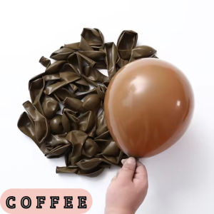 Balon Latex Retro Coffee 10/20 pcs 12 inci Retro Coffee Balon Lateks Untuk Pesta Ulang Tahun Pernikahan Festvial Dekorasi