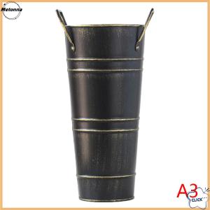Follow Get More【Metonna】 New Metal Umbrella Holder Free Standing Umbrella Stand Rack Decorative Umbrella Holder Bin Multipurpose Walking Sticks Holder