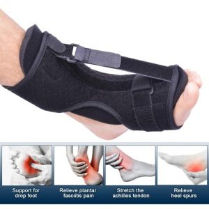 VTTO Adjustable Foot Drop Corrector Plantar Fasciitis Night Brace Support Ankle Protection