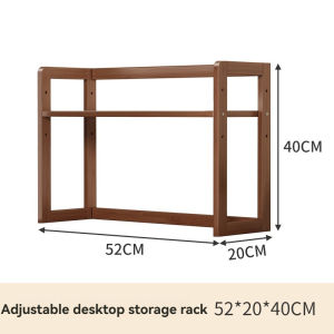 Multi-layer storage rack desktop bookshelf office computer desk storage rack adjustable storage rack
