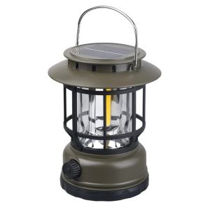 Best Seller SOLAR CAMPING LIGHT WITH MOTION SENSOR | Warm Color & Outdoor Atmosphere Camping Lamp | Waterproof Type C Solar Power Light Lamp | USB Rechargeable Metal Hanging Lamp | Portable Vintage Solar Powered Lamp | Polycrystalline Silicon Solar Panels