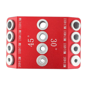Angle Drill Guide Jig 4 Size Drill Jig for Angled 30 45 90 Holes Drill Guide Jig for Railing Deck Post Portable
