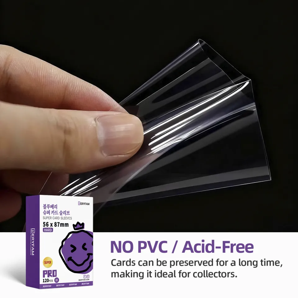card sleeves 56x87 120 packs of 50 (6000) BCW 56mmX87mm Anti-Glare Clear Standard American Sized Board Game yes they do and they are all about protection Foldermax 400 Pack Photocard Sleeves,