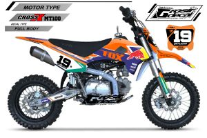 Sticker Striping Mini Trail Viar Cross X 100cc New Full Body Bebas Reques