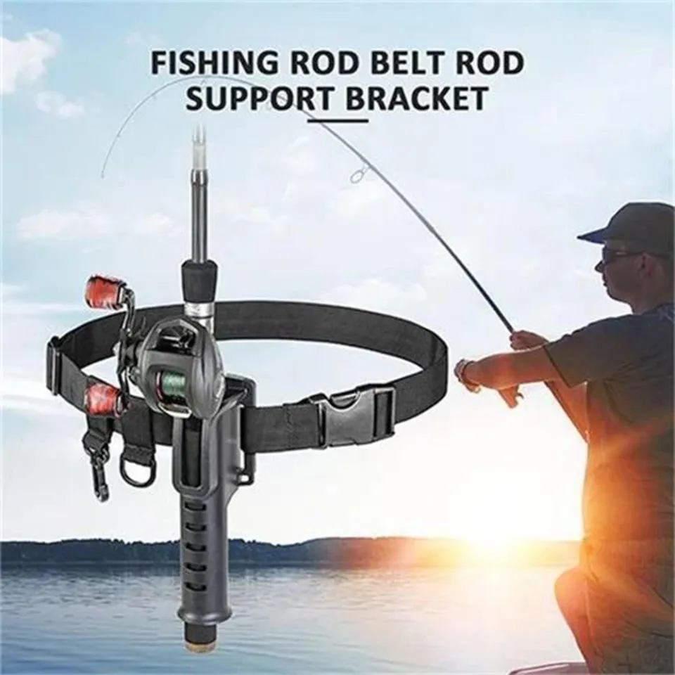 Adjustable Fishing Rod Fighting Belt Waist Rod Support Holder Fishing Pole  Fixing Belt Fishing Rod Holder