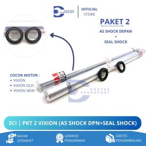 3CI (PROMO HEMAT) PAKET 2 AS SHOCK DEPAN + SEAL SHOCK VIXION NEW / VIXION OLD / SOK / SKOK / SIL