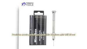 20Pcs Drill Bits For Precision Crafts Jewellery Watch Repair Model Making Hobby Work Electronics 0.3mm-1.6mm Mini HSS Spiral Drills